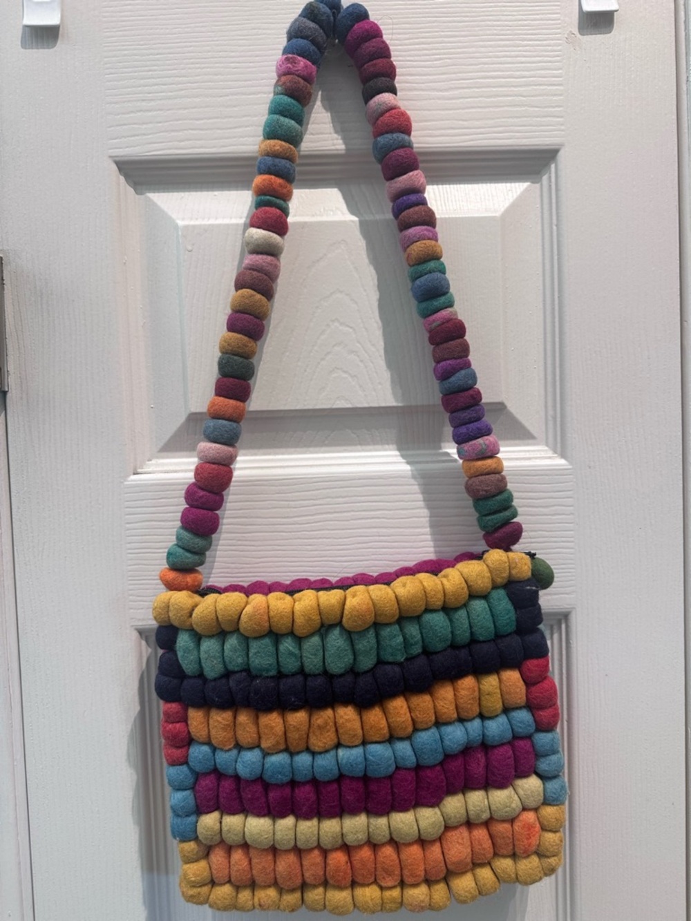Wool multicolor Bubbles Shoulder Bag - Women